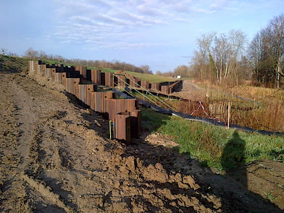 Sanierung Rheinhochwasserdamm